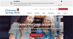 Desktop Screenshot of claremontsavings.com